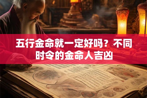 五行金命就一定好吗？不同时令的金命人吉凶