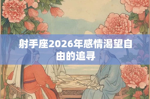 射手座2026年感情渴望自由的追寻