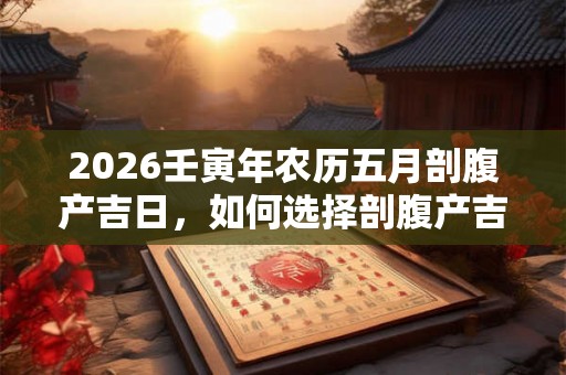 2026壬寅年农历五月剖腹产吉日，如何选择剖腹产吉日？