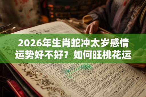 2026年生肖蛇冲太岁感情运势好不好?如何旺桃花运? 2026年生肖蛇冲太岁感情运势好不好?如何旺桃花运?