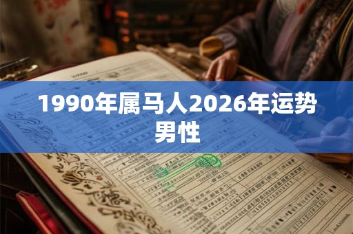 1990年属马人2026年运势男性