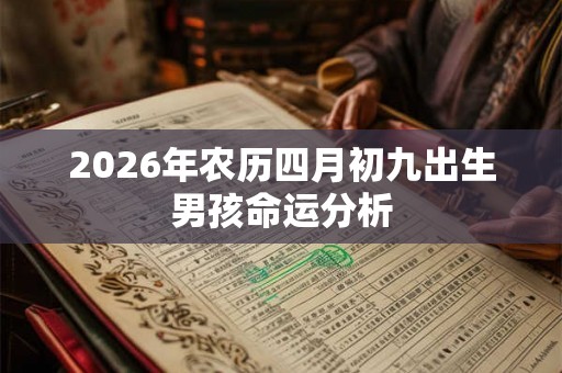 2026年农历四月初九出生男孩命运分析