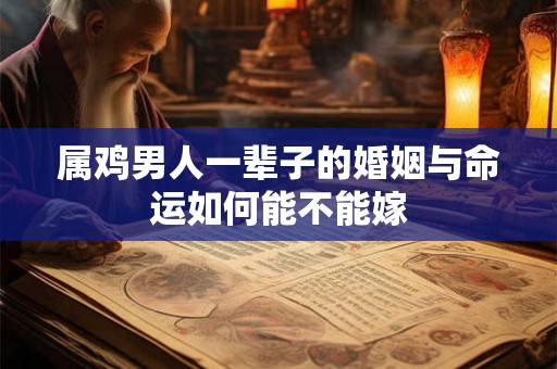属鸡男人一辈子的婚姻与命运如何能不能嫁