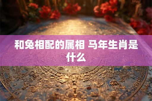 和兔相配的属相 马年生肖是什么