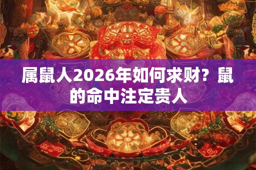 属鼠人2026年如何求财？鼠的命中注定贵人