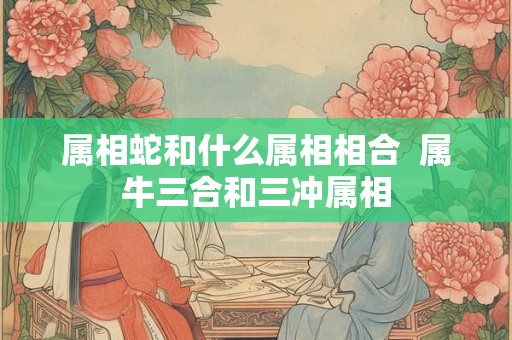 属相蛇和什么属相相合  属牛三合和三冲属相