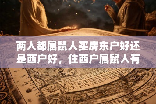 两人都属鼠人买房东户好还是西户好，住西户属鼠人有财运