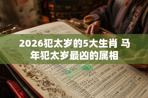 2026犯太岁的5大生肖 马年犯太岁最凶的属相 2026犯太岁的5大生肖 马年犯太岁最凶的属相