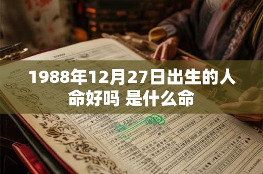1988年12月27日出生的人命好吗 是什么命