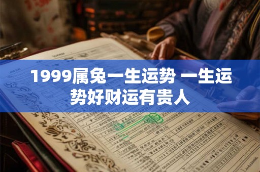 1999属兔一生运势 一生运势好财运有贵人