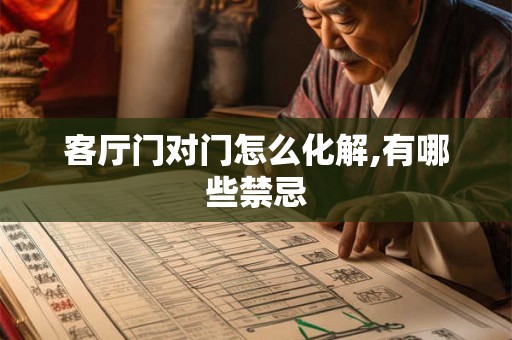 客厅门对门怎么化解,有哪些禁忌