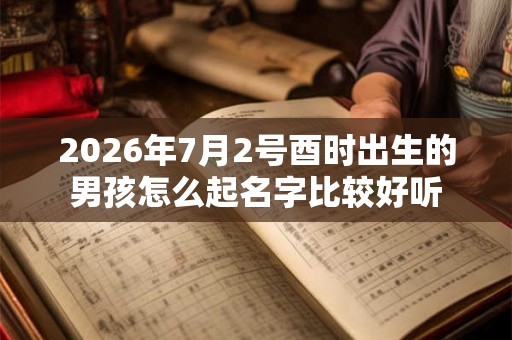2026年7月2号酉时出生的男孩怎么起名字比较好听 2026年7月2号酉时出生的男孩怎么起名字比较好听