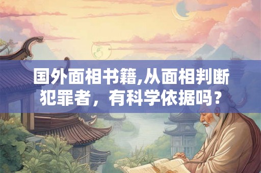 国外面相书籍,从面相判断犯罪者，有科学依据吗？