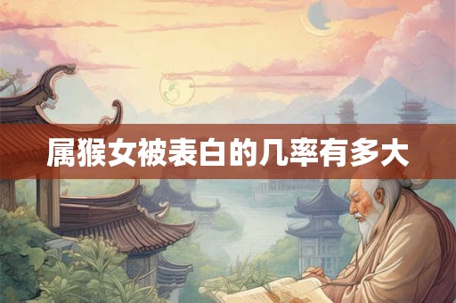 属猴女被表白的几率有多大 属猴女被表白的几率有多大
