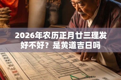 2026年农历正月廿三理发好不好?是黄道吉日吗 2026年农历正月廿三理发好不好?是黄道吉日吗