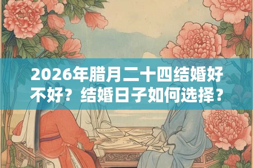 2026年腊月二十四结婚好不好？结婚日子如何选择？