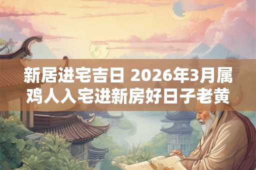 新居进宅吉日 2026年3月属鸡人入宅进新房好日子老黄历