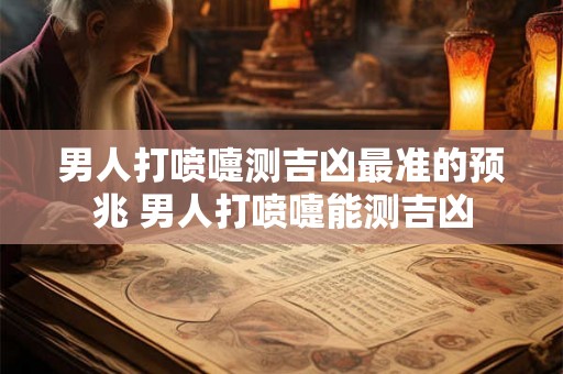 男人打喷嚏测吉凶最准的预兆 男人打喷嚏能测吉凶 男人打喷嚏测吉凶最准的预兆 男人打喷嚏能测吉凶