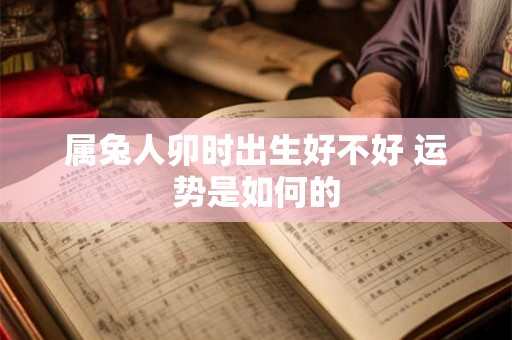 属兔人卯时出生好不好 运势是如何的 属兔人卯时出生好不好 运势是如何的