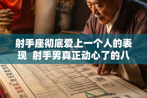 射手座彻底爱上一个人的表现  射手男真正动心了的八大表现