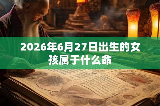 2026年6月27日出生的女孩属于什么命