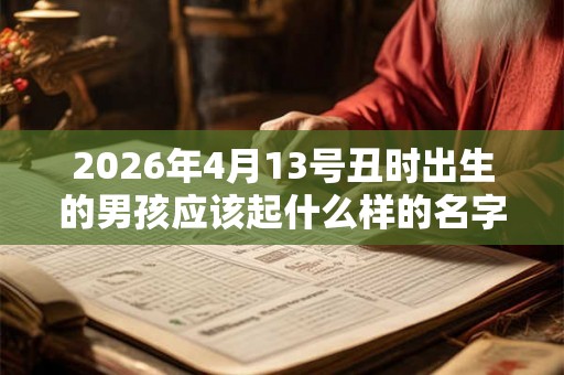 2026年4月13号丑时出生的男孩应该起什么样的名字