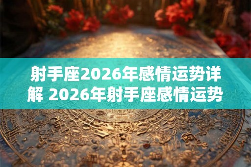 射手座2026年感情运势详解 2026年射手座感情运势如何