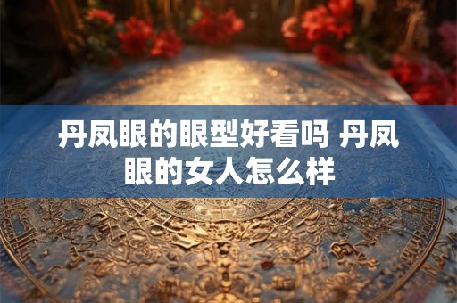 丹凤眼的眼型好看吗 丹凤眼的女人怎么样