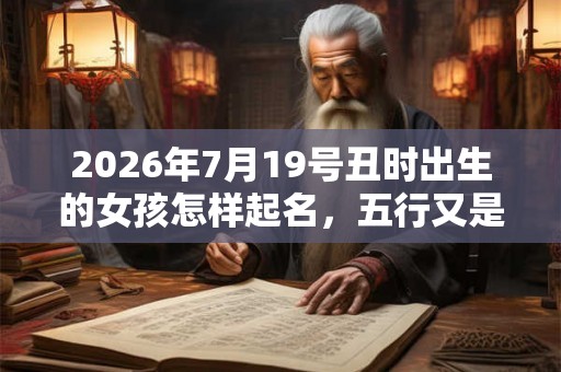 2026年7月19号丑时出生的女孩怎样起名，五行又是什么？