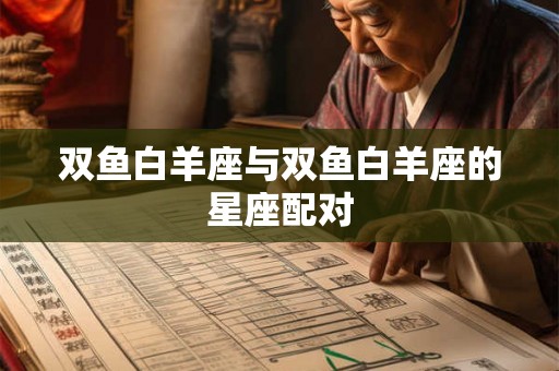 双鱼白羊座与双鱼白羊座的星座配对