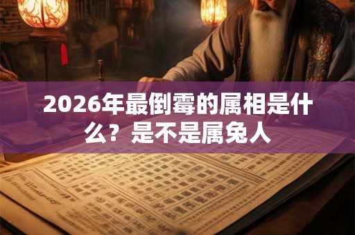 2026年最倒霉的属相是什么？是不是属兔人