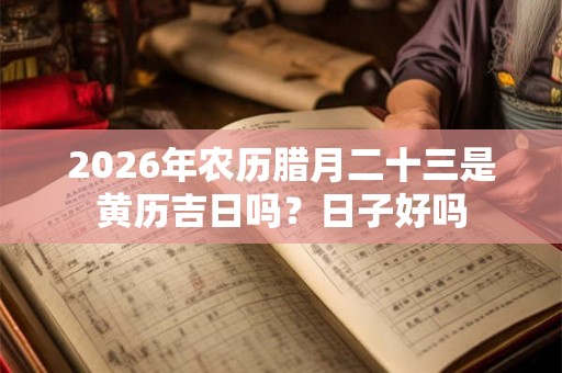 2026年农历腊月二十三是黄历吉日吗？日子好吗