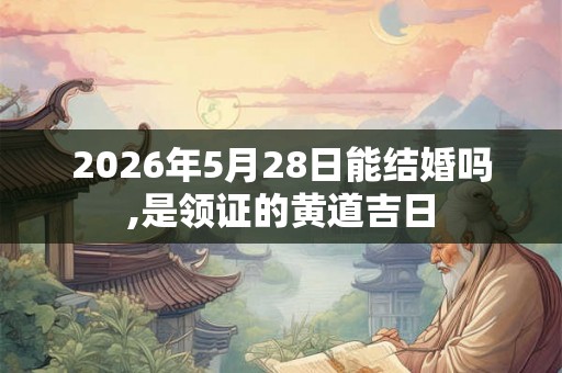 2026年5月28日能结婚吗,是领证的黄道吉日