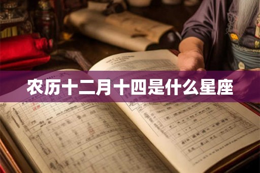 农历十二月十四是什么星座