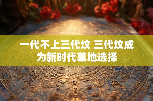 一代不上三代坟 三代坟成为新时代墓地选择