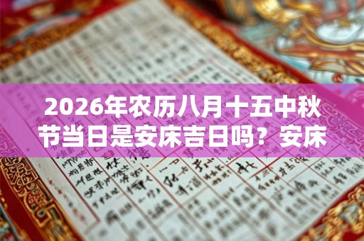 2026年农历八月十五中秋节当日是安床吉日吗?安床合适吗? 2026年农历八月十五中秋节当日是安床吉日吗?安床合适吗?