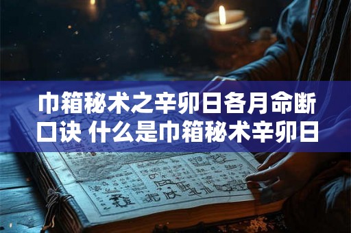 巾箱秘术之辛卯日各月命断口诀 什么是巾箱秘术辛卯日断命口诀 巾箱秘术之辛卯日各月命断口诀 什么是巾箱秘术辛卯日断命口诀