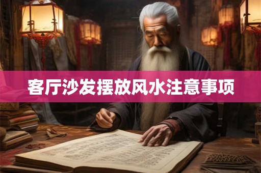 客厅沙发摆放风水注意事项