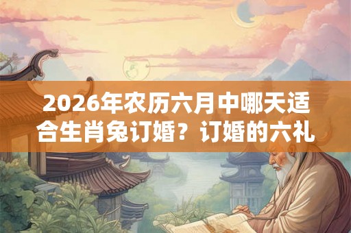 2026年农历六月中哪天适合生肖兔订婚？订婚的六礼介绍