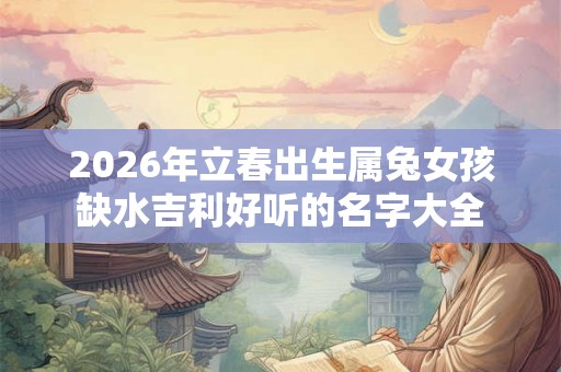 2026年立春出生属兔女孩缺水吉利好听的名字大全