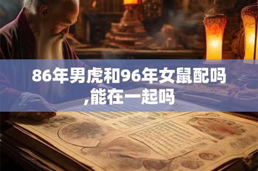 86年男虎和96年女鼠配吗,能在一起吗