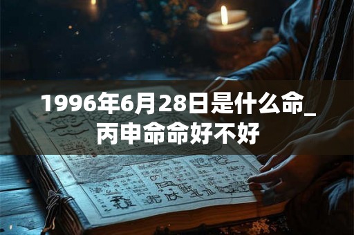 1996年6月28日是什么命_丙申命命好不好