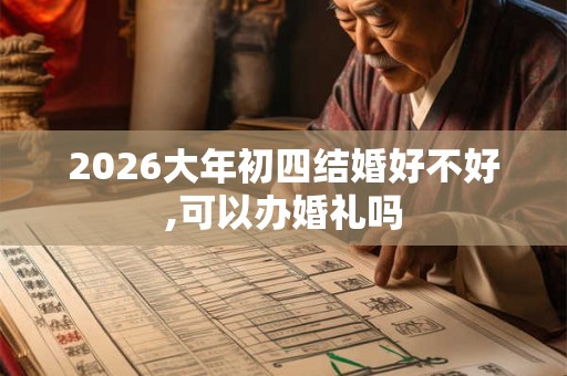2026大年初四结婚好不好,可以办婚礼吗