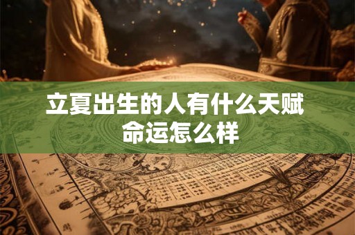 立夏出生的人有什么天赋  命运怎么样