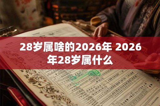 28岁属啥的2026年 2026年28岁属什么