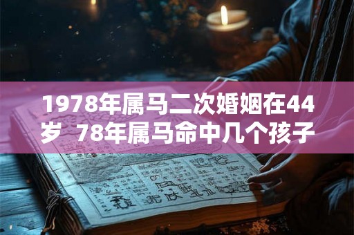 1978年属马二次婚姻在44岁 78年属马命中几个孩子 1978年属马二次婚姻在44岁 78年属马命中几个孩子