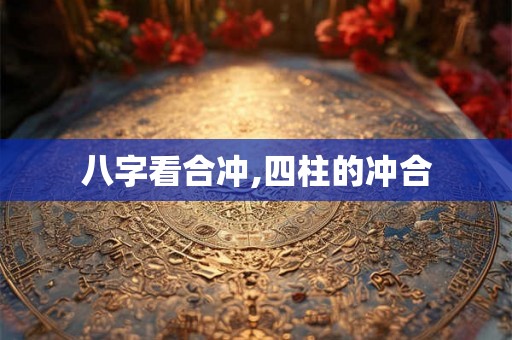 八字看合冲,四柱的冲合