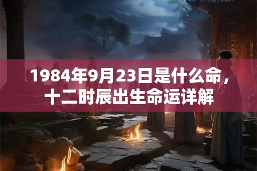 1984年9月23日是什么命，十二时辰出生命运详解