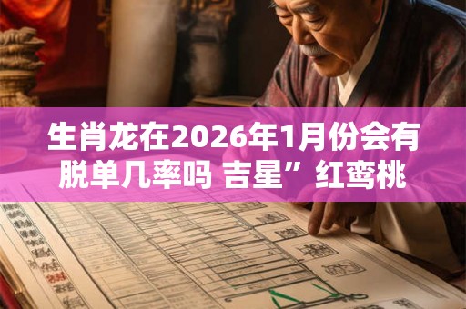 生肖龙在2026年1月份会有脱单几率吗 吉星”红鸾桃花旺盛