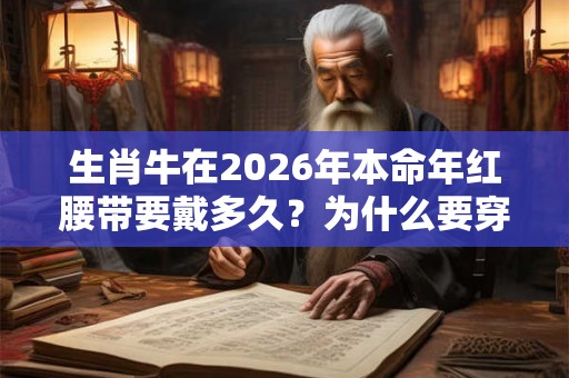 生肖牛在2026年本命年红腰带要戴多久？为什么要穿红色？